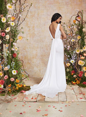 Theia Couture Cerise Wedding Dress