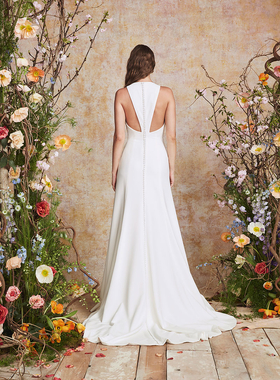 Theia Couture Mauve Wedding Dress