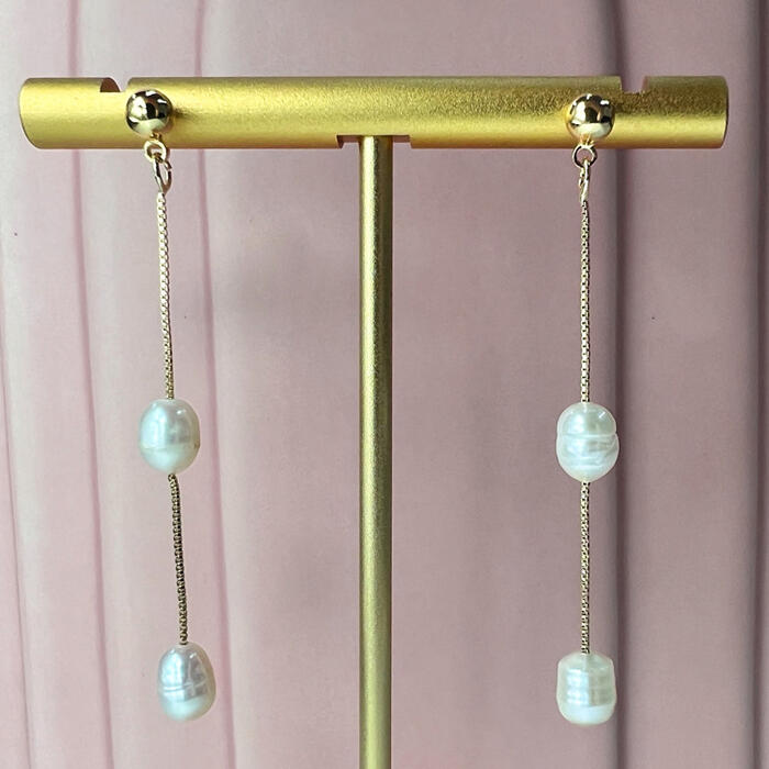 Pearl chain drops