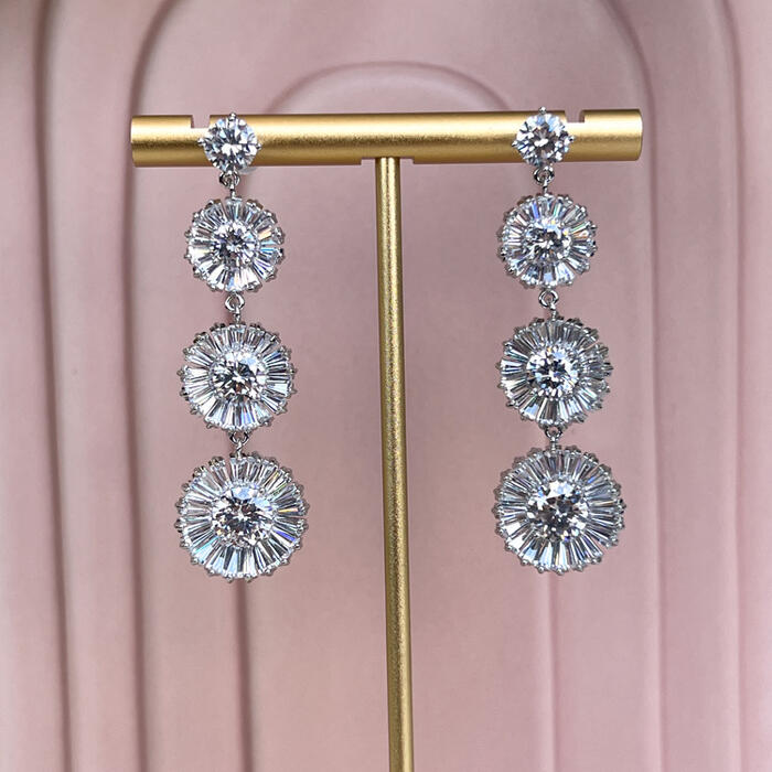 Star burst earrings