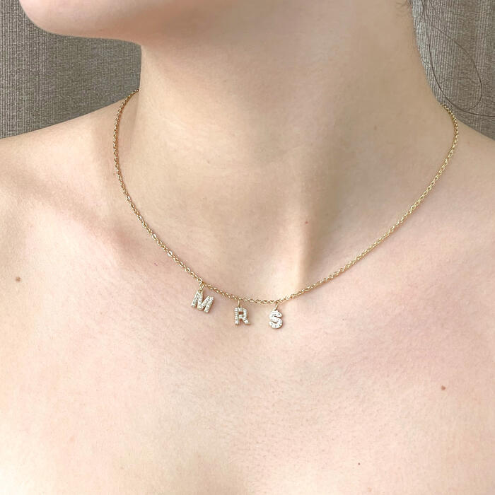 M R S necklace